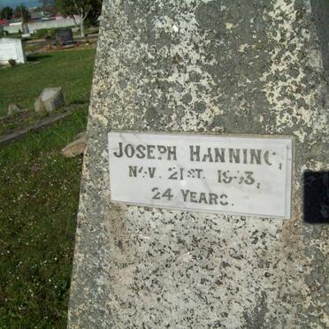 HANNING Joseph -1903