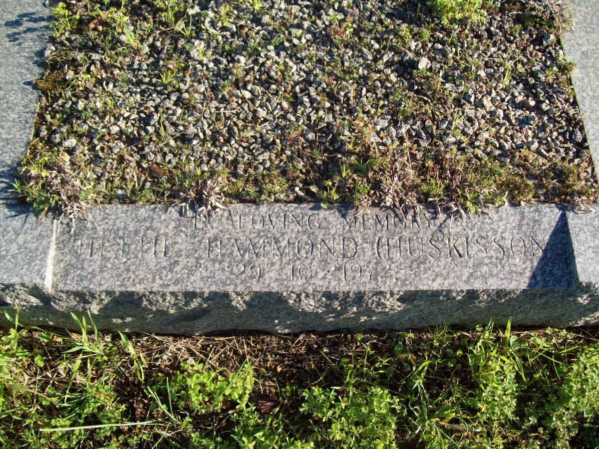 HAMMOND Hettie  nee HUSKISSON -1972