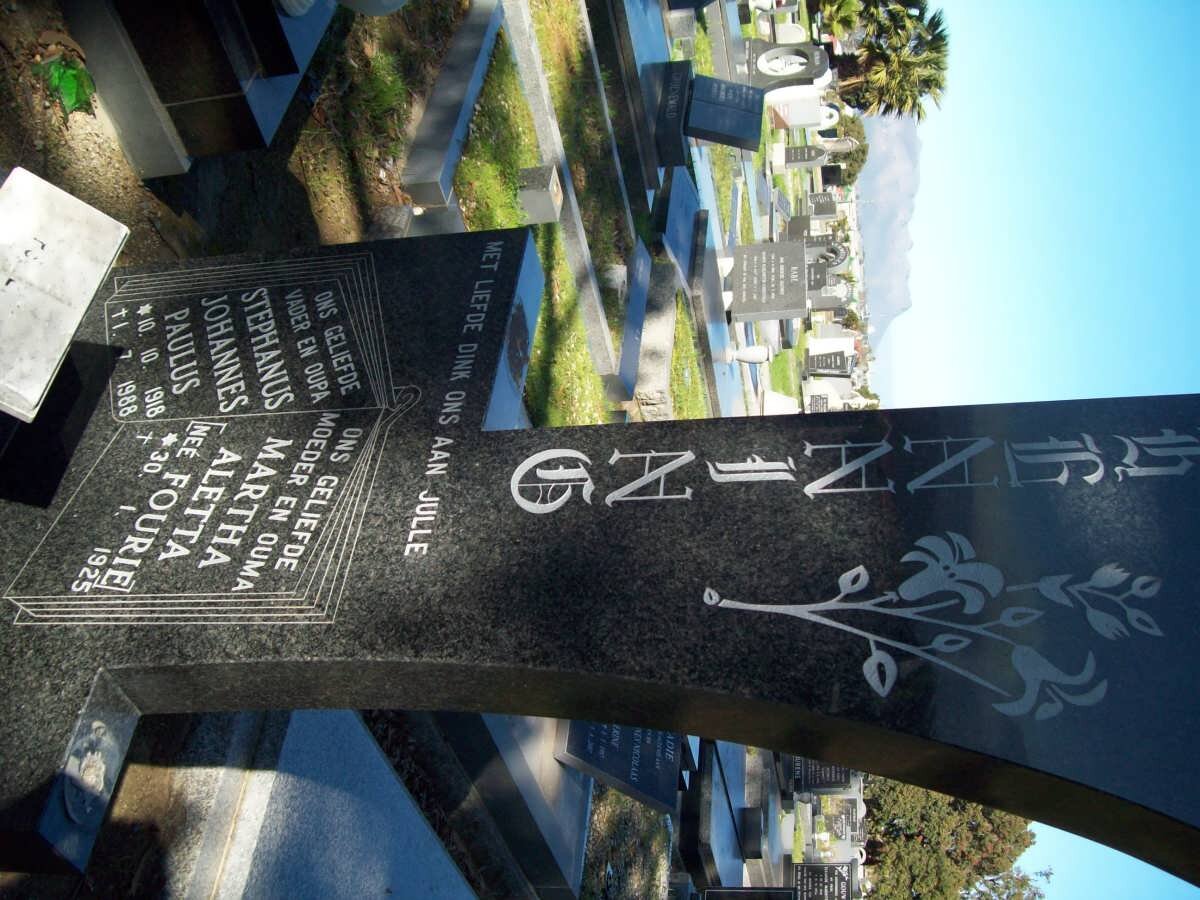 HENNING Stephanus Johannes Paulus 1918-1988 &amp; Martha Aletta FOURIE 1925-