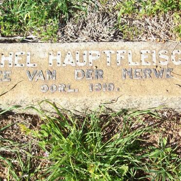 HAUPTFLEISCH Ethel nee VAN DER MERWE -1919