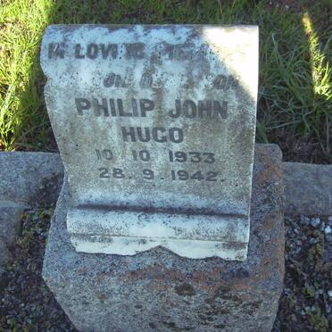 HUGO Philip John 1933-1942