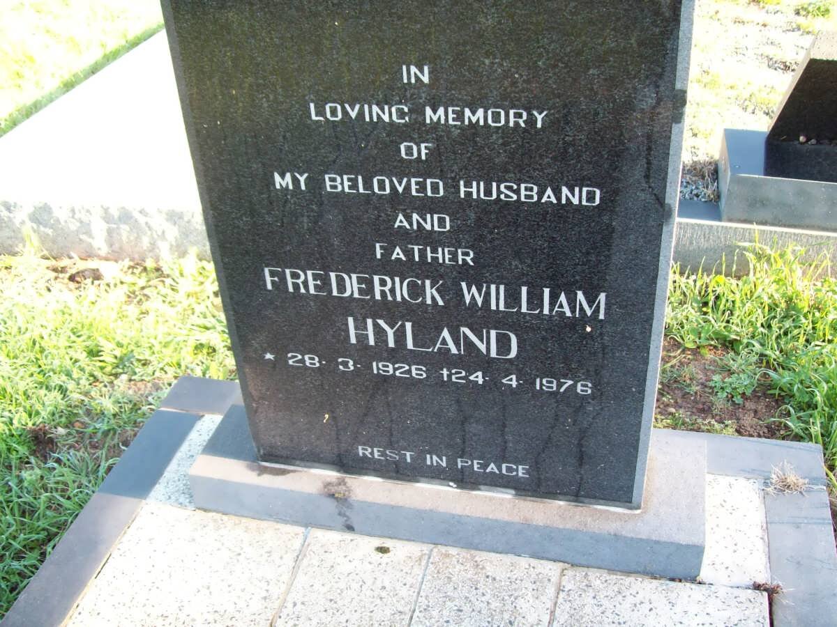 HYLAND Frederick William 1916-1976