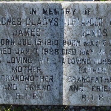 JAMES Alexander Jack 1909-2000 &amp; Agnes Gladys 1910-1988