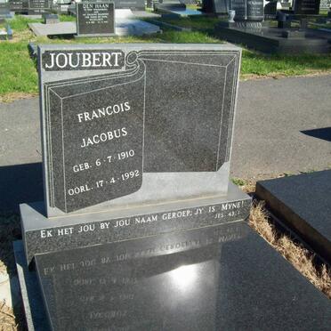 JOUBERT Francois Jacobus 1910-1992