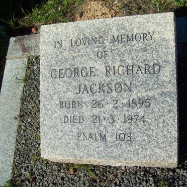 JACKSON George Richard 1895-1974