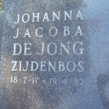 JONG Johanna Jacoba, de 1917-1982