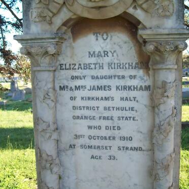 KIRKHAM Mary Elizabeth -1910