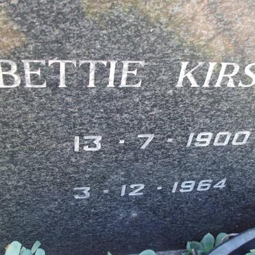 KIRSTEN Bettie 1900-1964