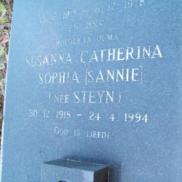 KRUGER Jacob Carel 1915-1978 &amp; Susanna Catherina Sophia STEYN 1918-1994