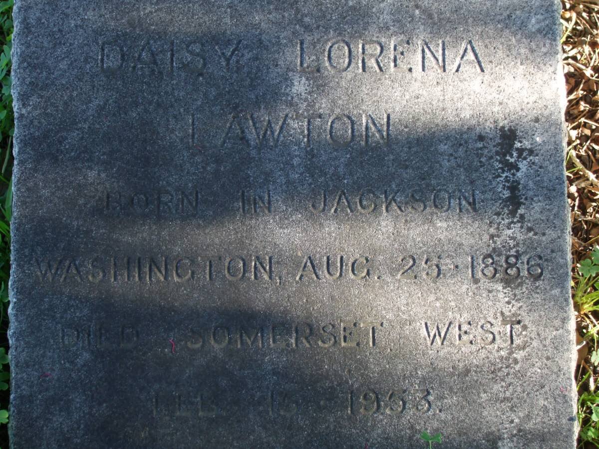 LAWTON Daisy Lorena 1886-1953