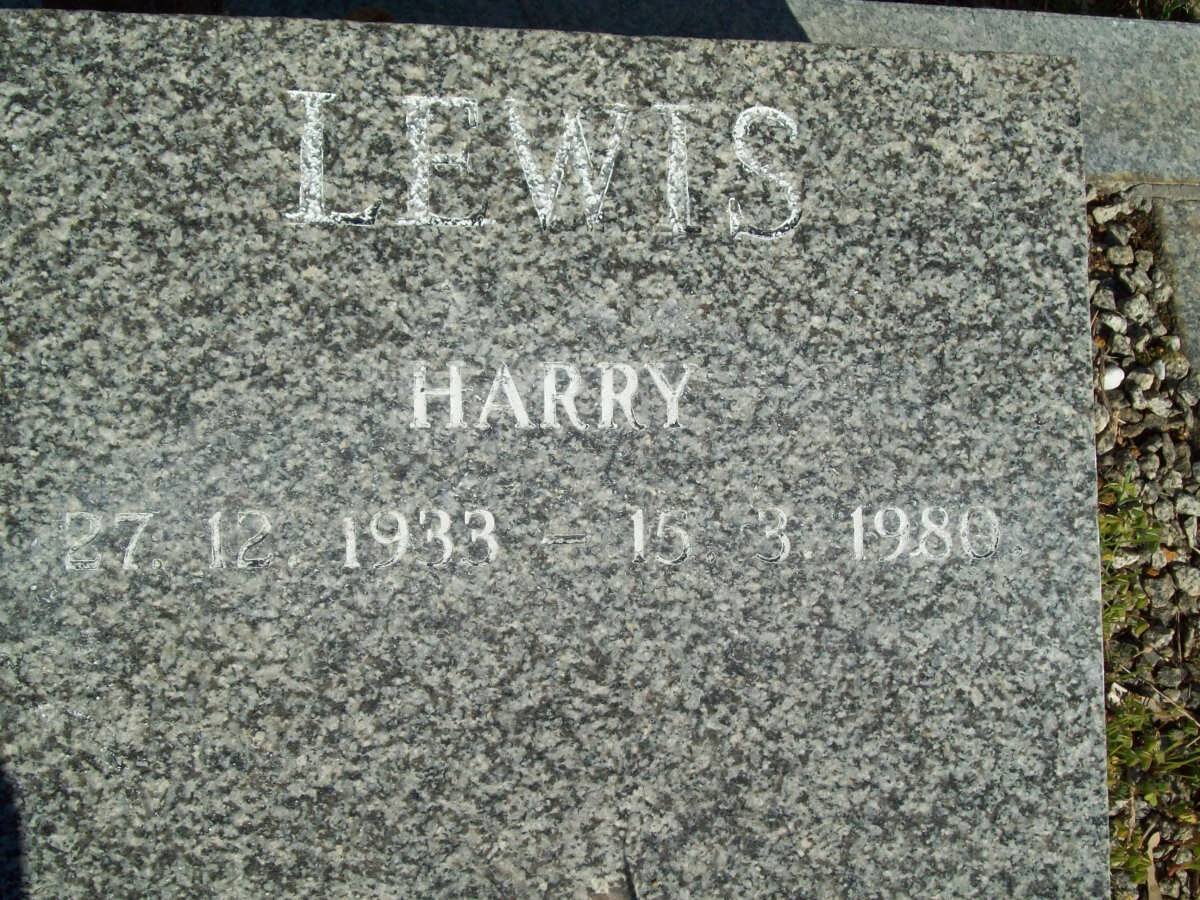 LEWIS Harry 1933-1980