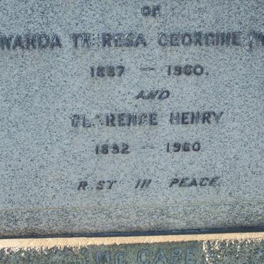 McCABE Clarence Henry 1892-1960 &amp; Alwanda Theresa Georgine WEBER 1887-1960