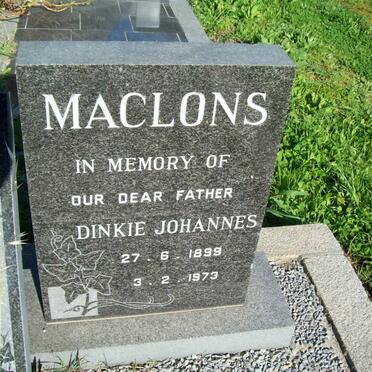 MACLONS Dinkie Johannes 1899-1973 :: MACLONS Leon D. 1924-1991