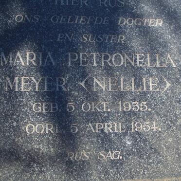 MEYER Maria Petronella 1935-1954