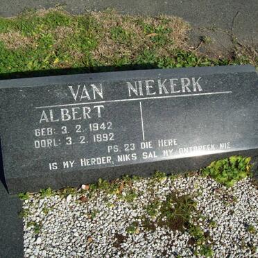 NIEKERK Albert, van 1942-1992