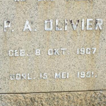OLIVIER P.A. 1907-1951