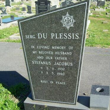 PLESSIS Stefanus Jacobus, du 1932-1980
