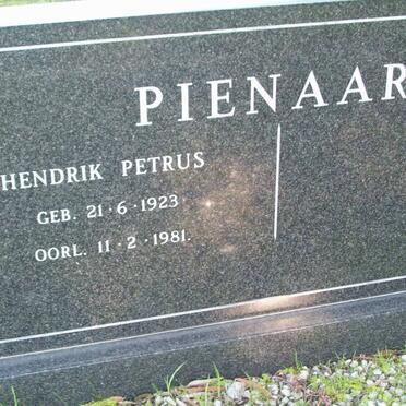 PIENAAR Hendrik Petrus 1923-1981