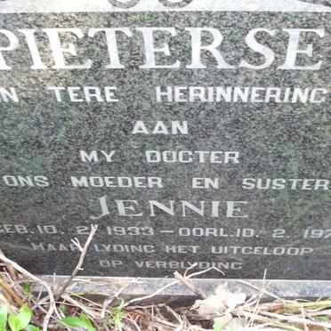 PIETERSE Jennie 1933-1975