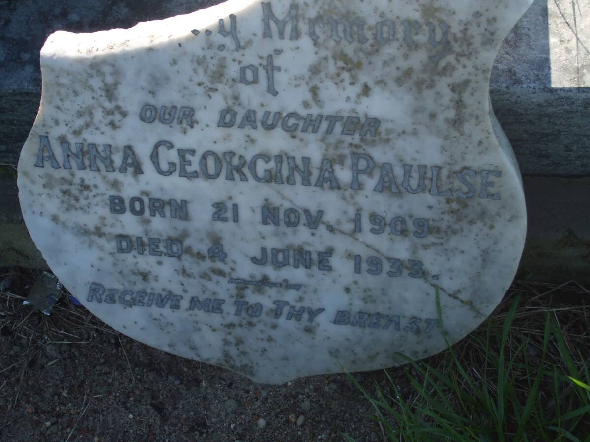 PAULSE Anna Georgina 1909-1933