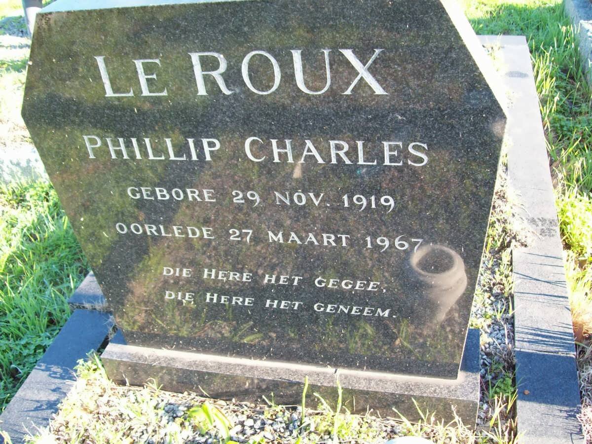 ROUX Phillip Charles, le 1919-1967