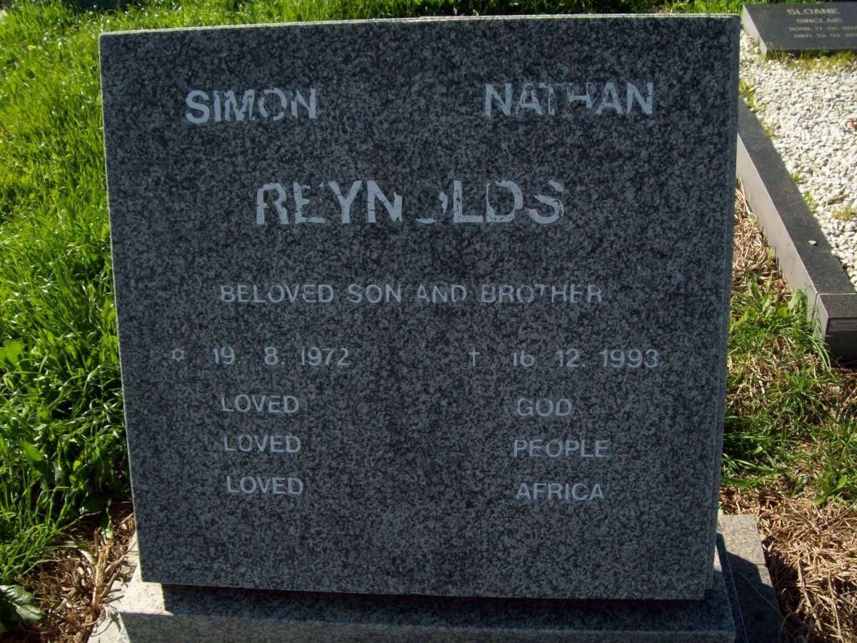 REYNOLDS Simon Nathan 1972-1993