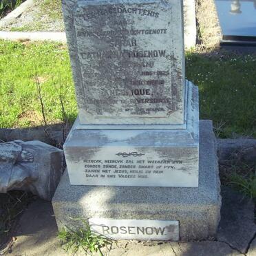 ROSENOW Sarah Catharina nee MARAN -1925 :: ROSENOW Angelique