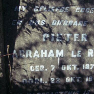 ROUX Pieter Abraham, le 1871-1943