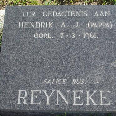 REYNEKE Hendrik A.J. -1961