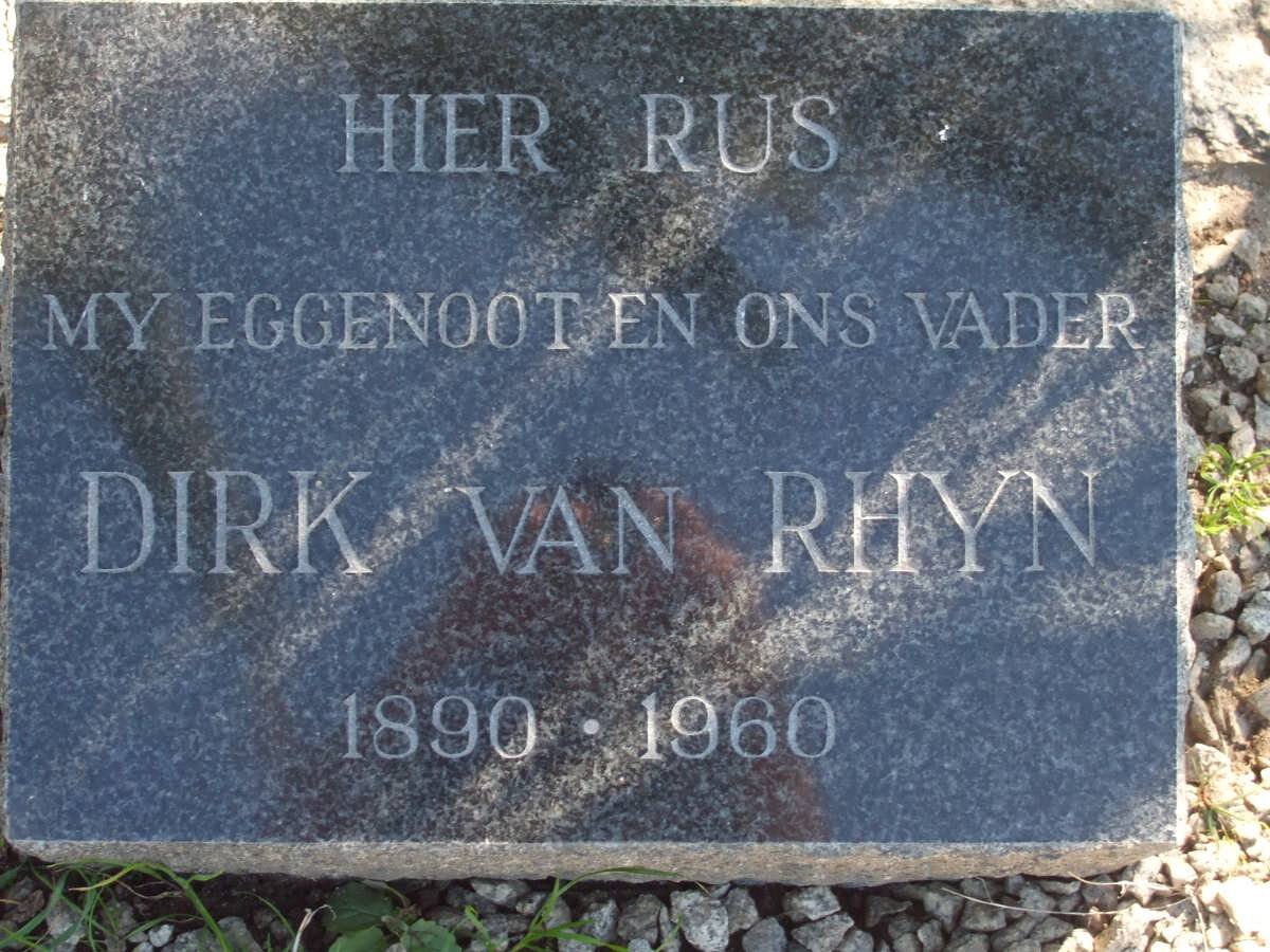 RHYN Dirk, van 1890-1960