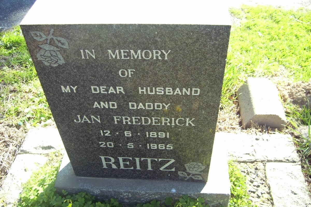 REITZ Jan Frederick 1891-1965