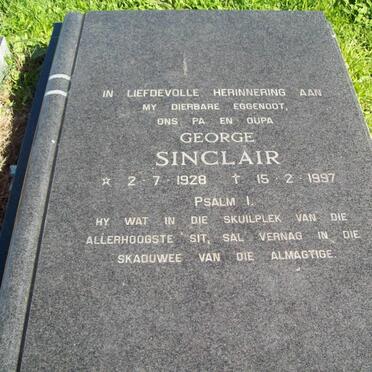 SINCLAIR George 1928-1997