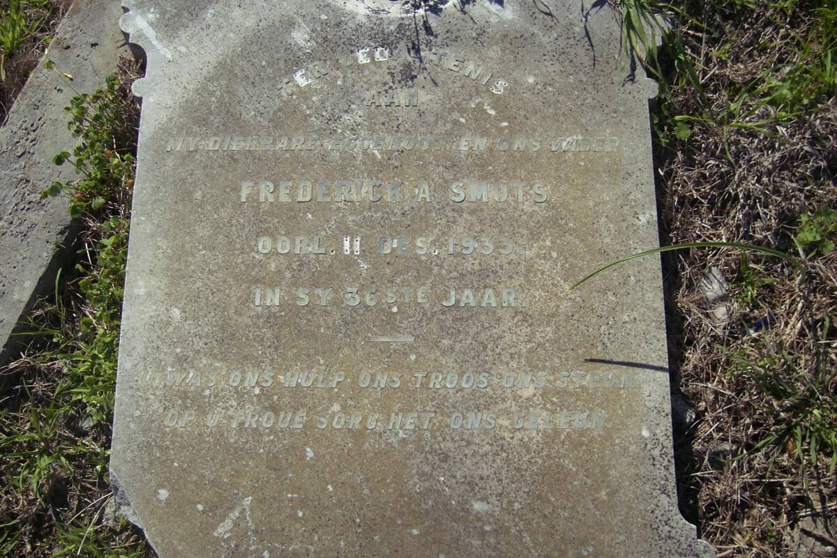 SMUTS Frederich A. -1933