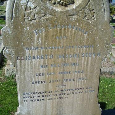 STEYN Elizabeth nee NEETHLING 1902-1923