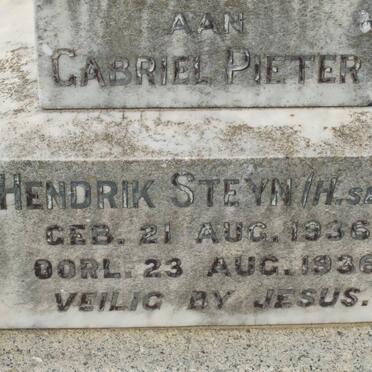 STEYN Gabriel Pieter Hendrik 1936-1936