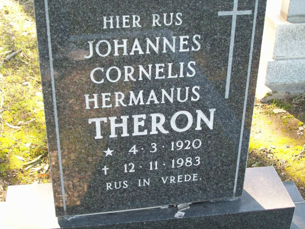 THERON Johannes Cornelis Hermanus 1920-1983