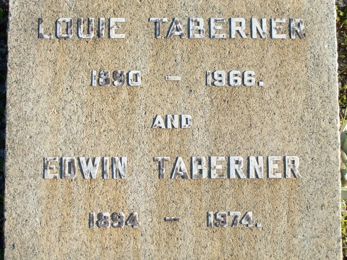TABERNER Louie 1890-1966 :: TABERNER Edwin 1894-1974