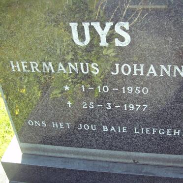 UYS Hermanus Johannes 1950-1977
