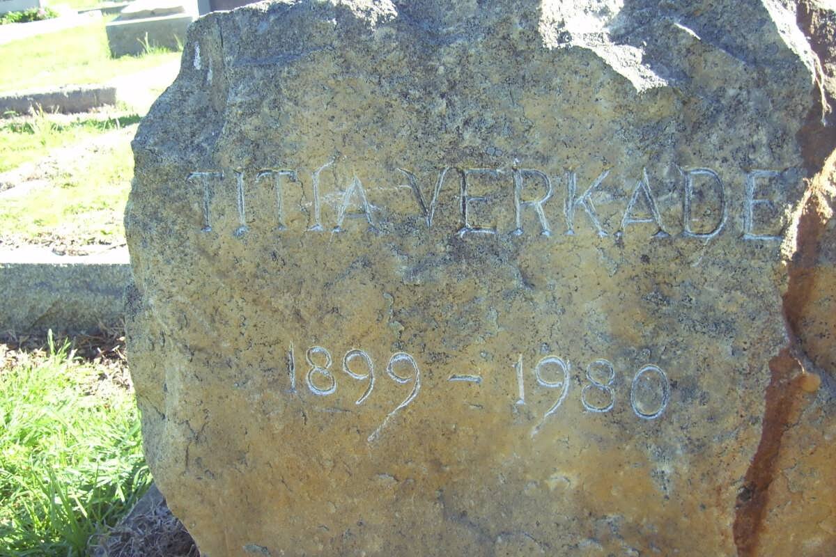 VERKADE Titia 1899-1980