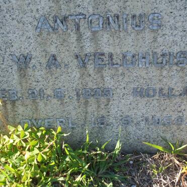 VELDHUIS Antonius W.A. 1899-1959