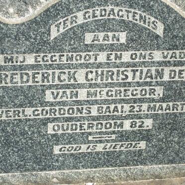 WIT Frederick Christian, de -1936