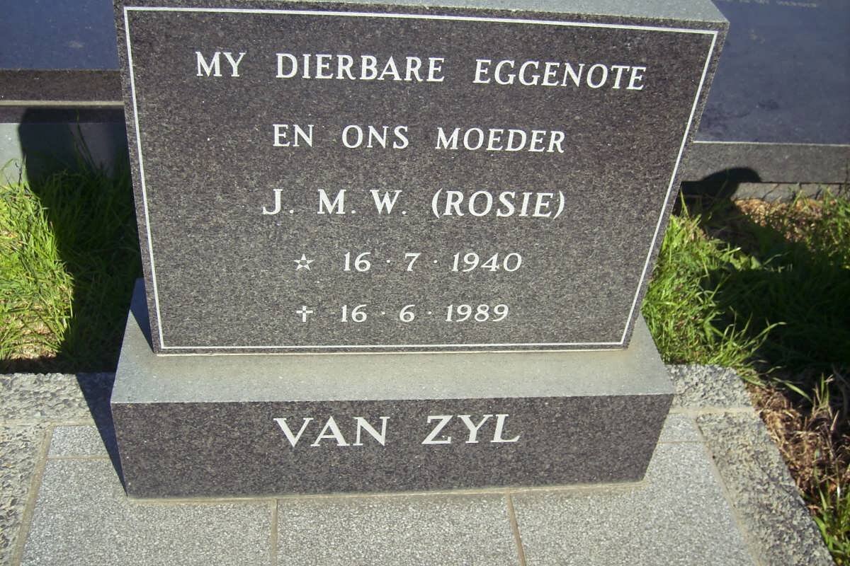 ZYL J.M.W., van 1940-1989