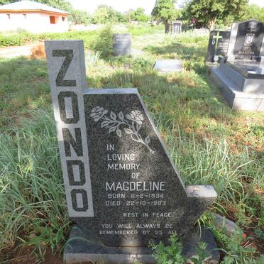 ZONDO Magdeline 1934-1983