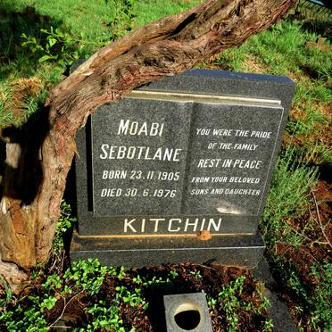 KITCHIN Moabi Sebotlane 1905-1976