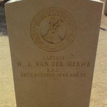 MERWE W.J., van der -1942