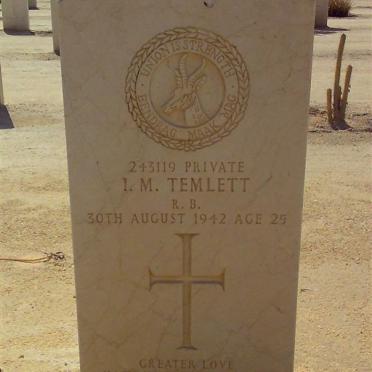 TEMLETT I.M. -1942