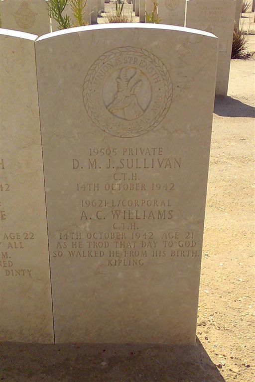 SULLIVAN D.M.J. -1942 :: WILLIAMS A.C. -1942