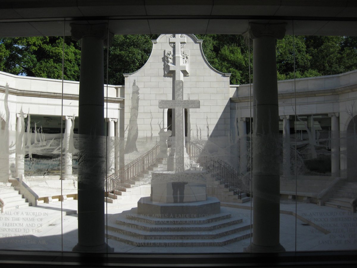 2. Monument in remembrance to those who died at Delville Wood/The Somme