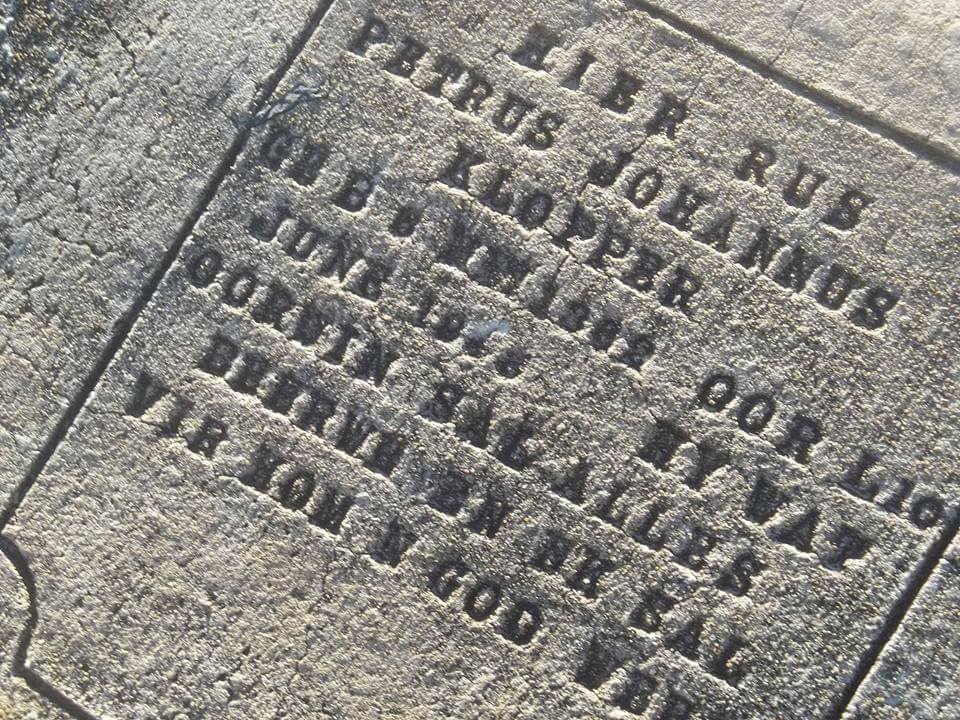 KLOPPER Petrus Johannes 1882-19??