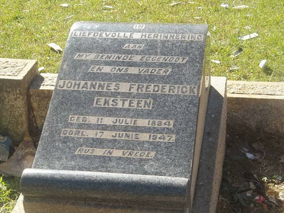 EKSTEEN Johannes Frederick 1884-1947